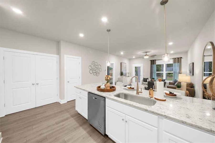 Furnished interior view inside a new home in , Dawsonville (Image 6).