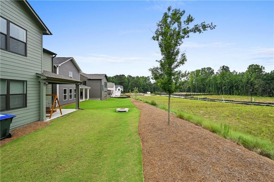 Exterior details and patio area of a home in , Buford (Image 4). Exterior details and patio area of a home in , Buford (Image 4).