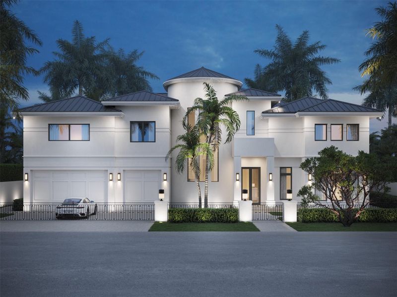 Front exterior of a new home in , Fort Lauderdale, FL, highlighting curb appeal (Image 9).