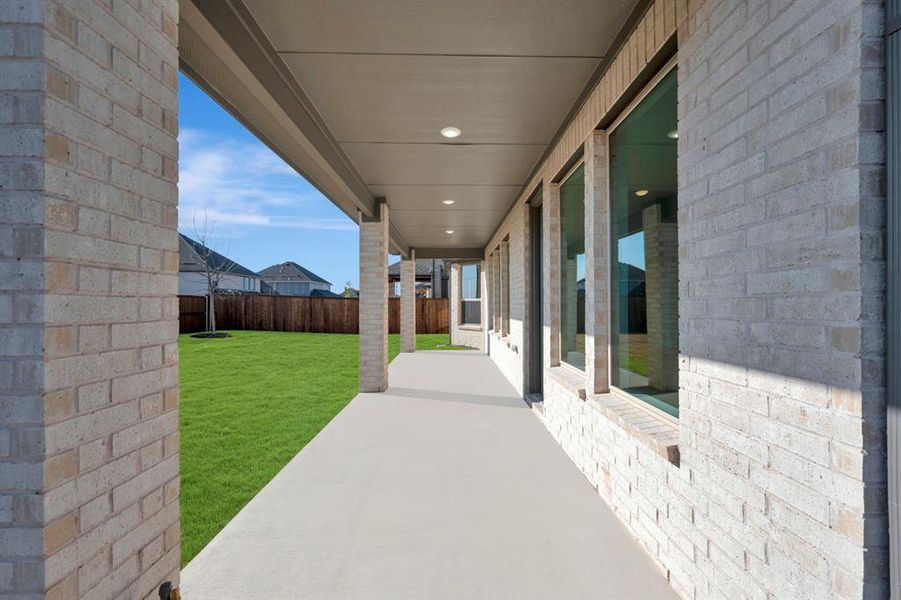 Exterior details and patio area of a home in Lilyana, Celina (Image 3). Exterior details and patio area of a home in Lilyana, Celina (Image 3).
