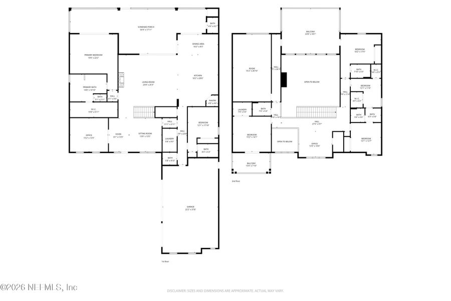2D floor plan layout of this home in , Ponte Vedra, FL (Image 6).