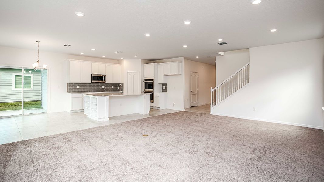 Representative unfurnished interior of a home built from the Carlisle by Maronda Homes in Crosswinds, Haines City (Image 23).