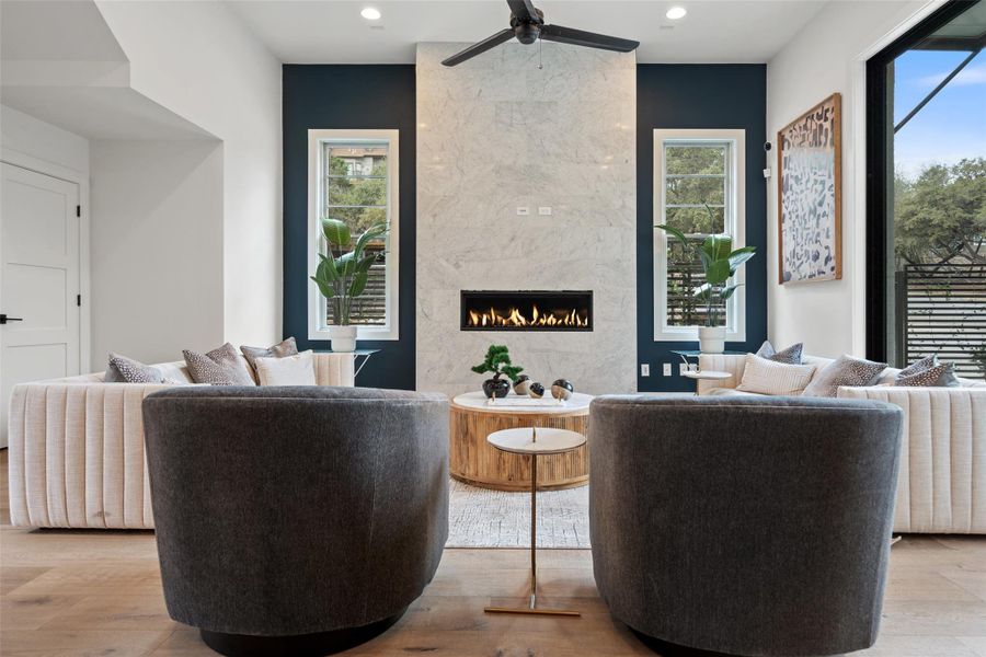 Furnished interior view inside a new home in Spyglass, Austin (Image 31).