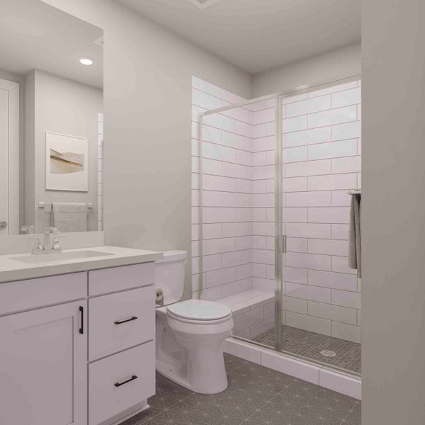 Furnished interior view inside a new home in Dunham Pointe 60′, Cypress (Image 16). Furnished interior view inside a new home in Dunham Pointe 60′, Cypress (Image 16).