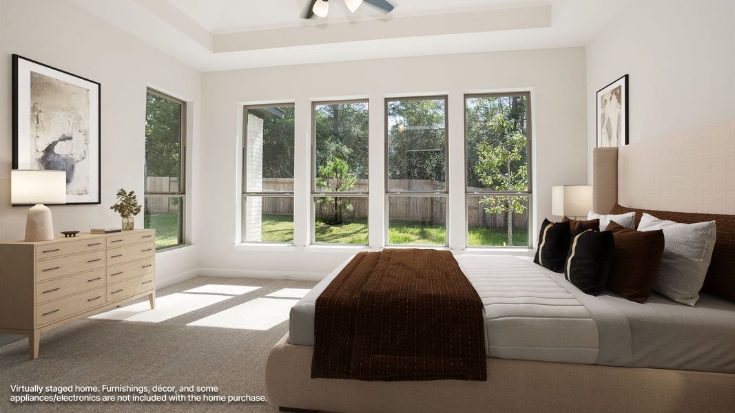 Furnished interior view inside a new home in The Woodlands Hills, Willis (Image 6).