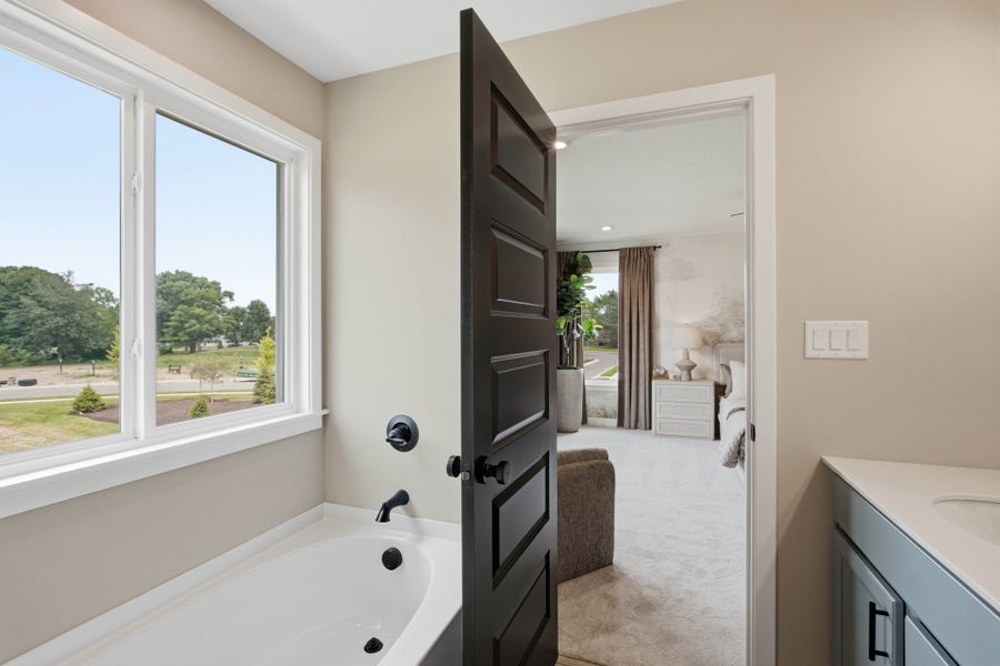 Representative furnished interior of a home built from the Jensen by Fischer Homes in Twin Lakes, Hoschton (Image 24).