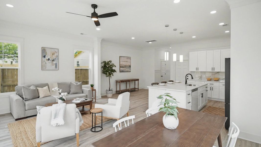 Furnished interior view inside a new home in , North Charleston (Image 11). Furnished interior view inside a new home in , North Charleston (Image 11).