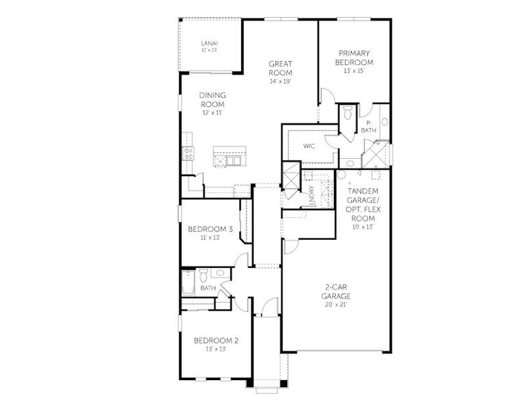 2D floor plan layout of this home in Green Key Village, Lady Lake, FL (Image 5). 2D floor plan layout of this home in Green Key Village, Lady Lake, FL (Image 5).