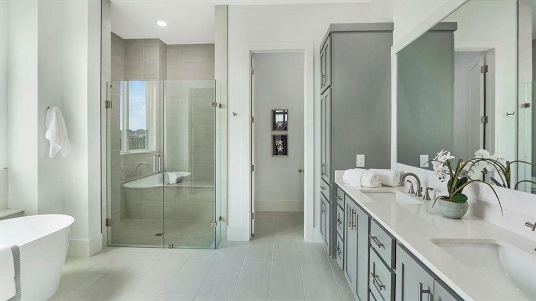 Furnished interior view inside a new home in Rio Vista at Kelly Ranch, Aledo (Image 25).
