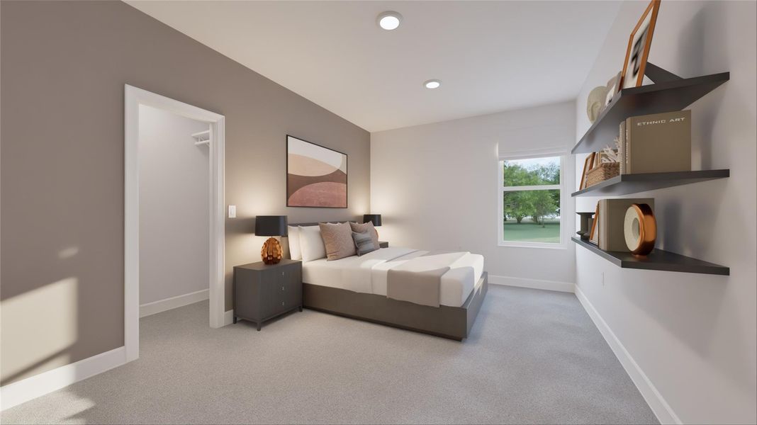 Furnished interior view inside a new home in The Highlands, Porter (Image 24).