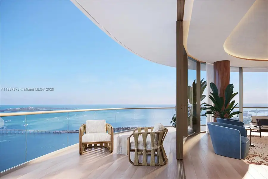 Exterior details and patio area of a home in , Miami (Image 1).