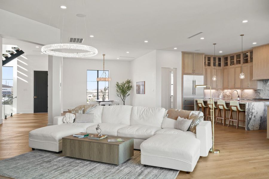 Furnished interior view inside a new home in Monet Estates, Sugar Land (Image 13).