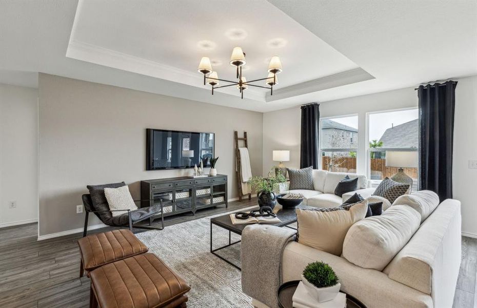 *Model Representation - Spacious gathering room with large windows *Model Representation - Spacious gathering room with large windows