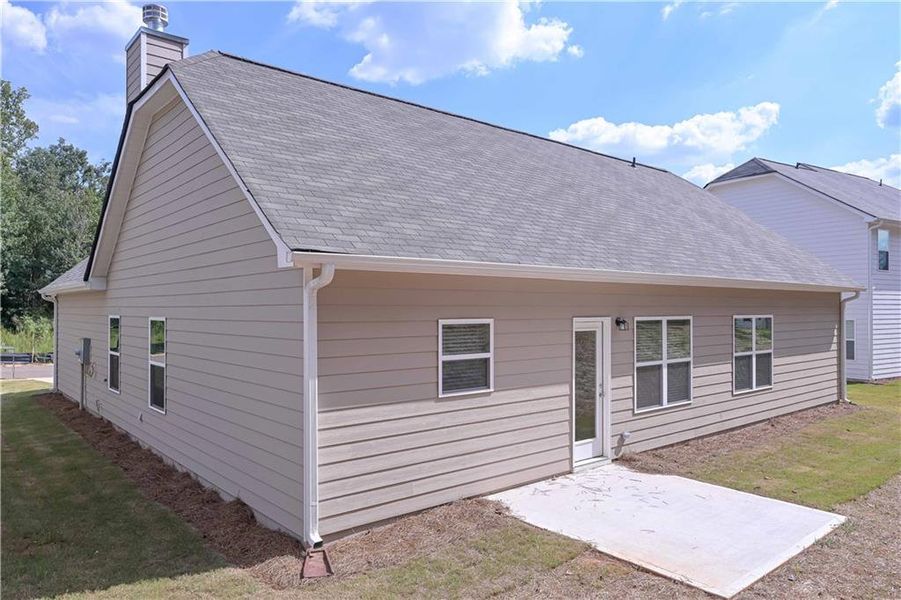 Exterior details and patio area of a home in , Villa Rica (Image 17). Exterior details and patio area of a home in , Villa Rica (Image 17).