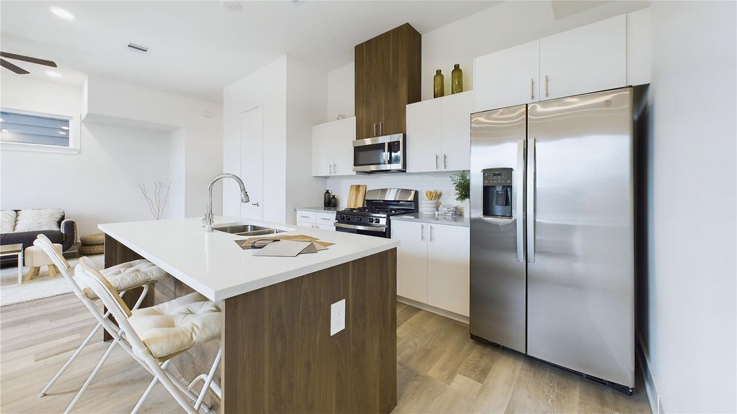 Furnished interior view inside a new home in , Houston (Image 3).