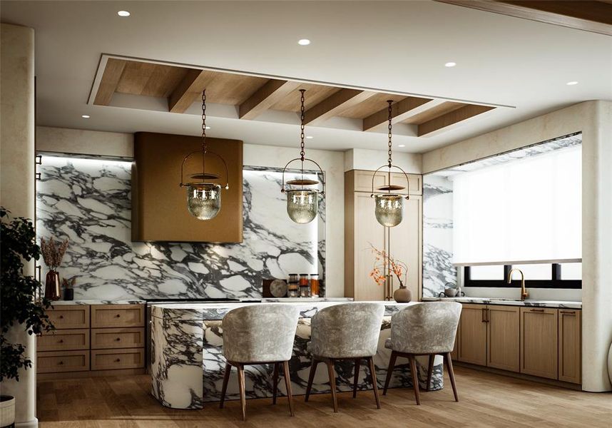 Furnished interior view inside a new home in , Highland Park (Image 26).