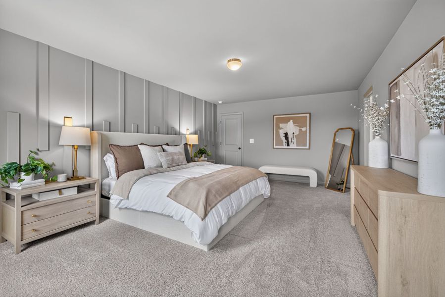 Furnished interior view inside a new home in The Ridge Townhomes, Monroe (Image 17).