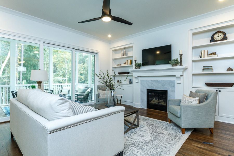 Representative furnished interior of a home built from the Brighton English Cottage by Homes by Dickerson in Cattail, Clayton (Image 9).
