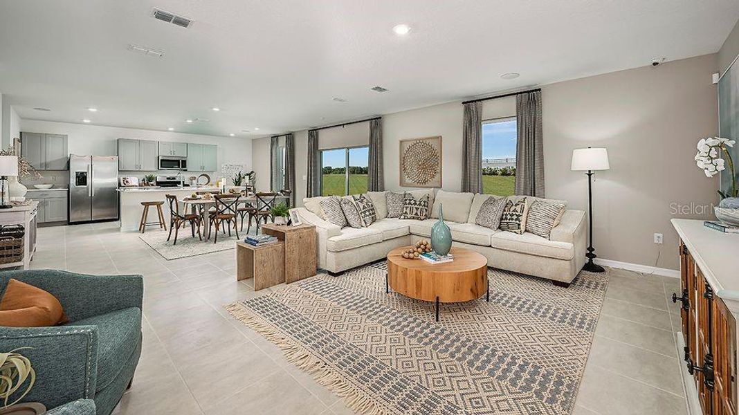 Furnished interior view inside a new home in Waterstone, Groveland (Image 6).