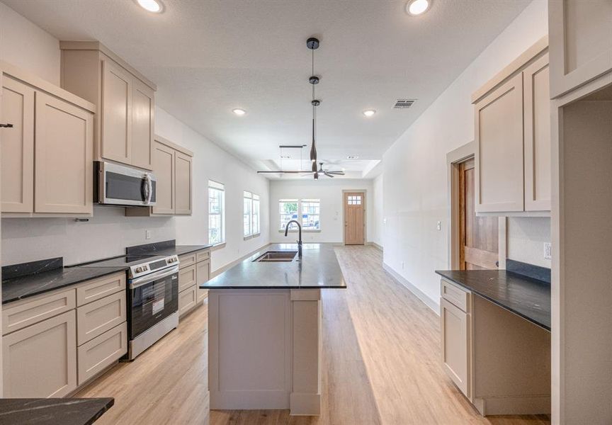 Furnished interior view inside a new home in , Fort Worth (Image 7). Furnished interior view inside a new home in , Fort Worth (Image 7).