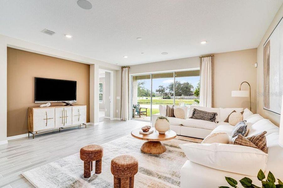 Furnished interior view inside a new home in Center Lake Ranch Community Group Page, St. Cloud (Image 25).