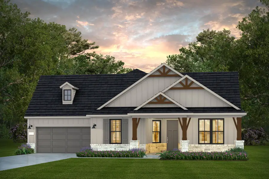 Representative exterior photo of a completed home built from the Reverence by Del Webb in Del Webb Bridgeland, Cypress, TX (Image 4).