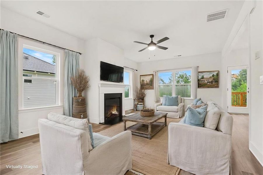 Furnished interior view inside a new home in Thunder Ridge, Dawsonville (Image 11).