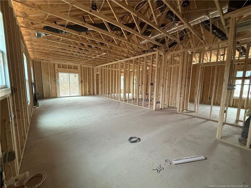 Kitchen and living area