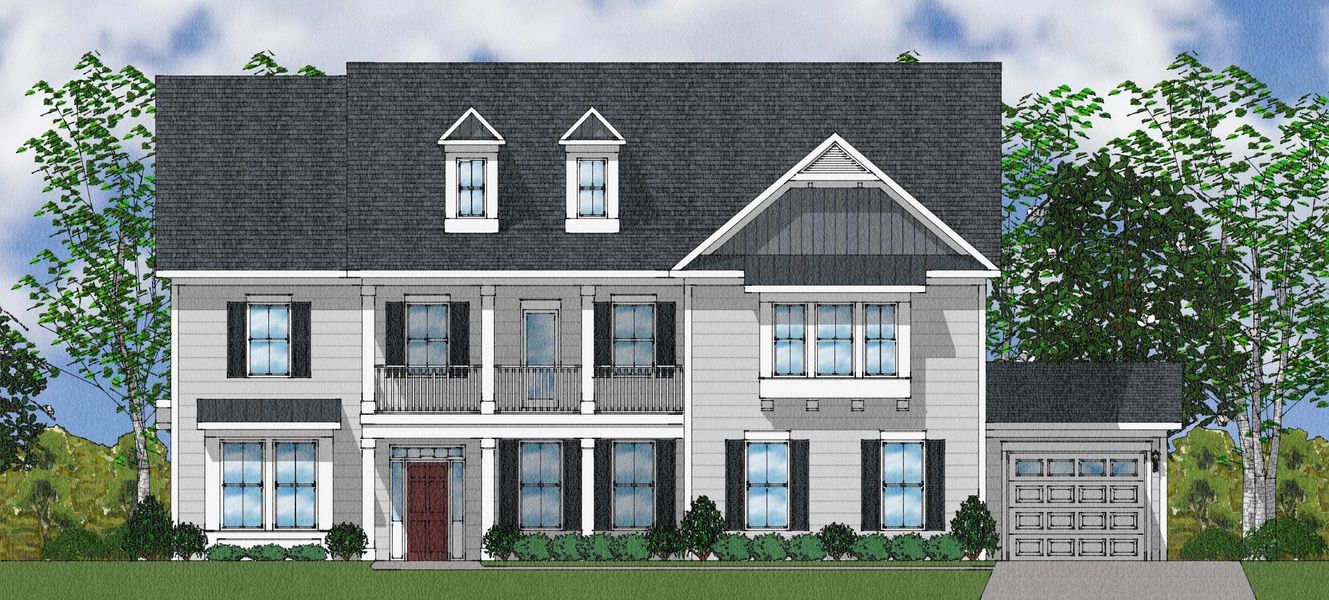 Representative exterior photo of a completed home built from the Rutledge II - Elite Collection by Mungo Homes in Suter Estates, Easley, SC (Image 34).