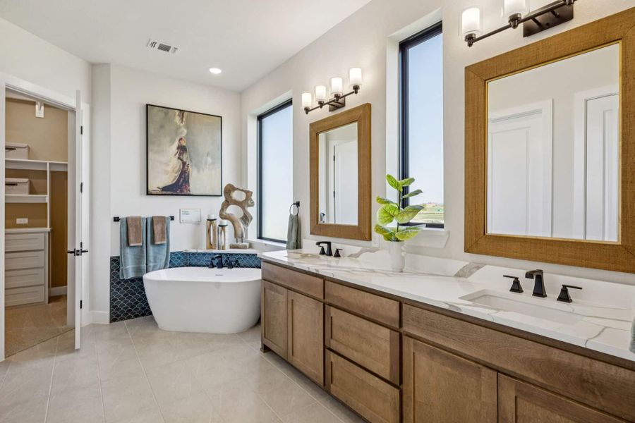 Furnished interior view inside a new home in The Grove Frisco, Frisco (Image 6).