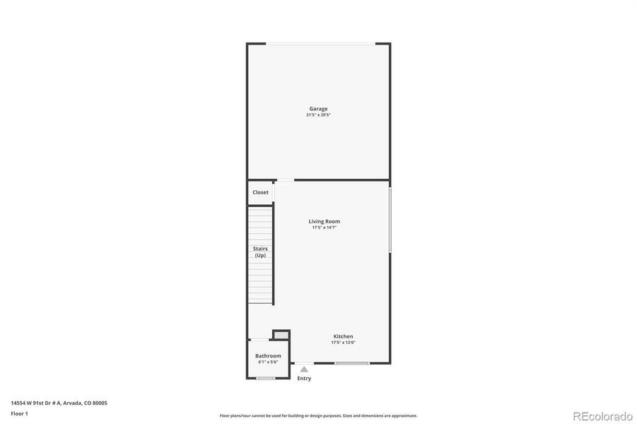 2D floor plan layout of this home in Whisper Village, Arvada, CO (Image 4).