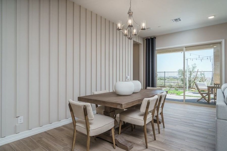 Furnished interior view inside a new home in The Ridge at Sienna Hills, Buckeye (Image 12).