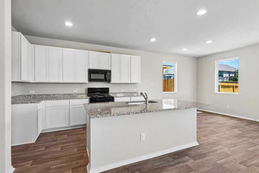 Furnished interior view inside a new home in Hunters Ranch, San Antonio (Image 8).