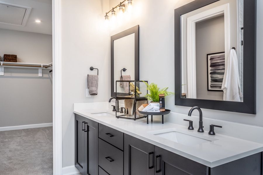 Representative furnished interior of a home built from the Rowan by Tri Pointe Homes in The Townes at Willow Park, Cary (Image 11).