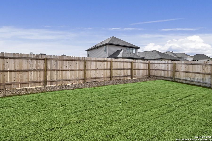 Exterior details and patio area of a home in Legacy at Lake Dunlap: 40ft. lots - (A), New Braunfels (Image 2).
