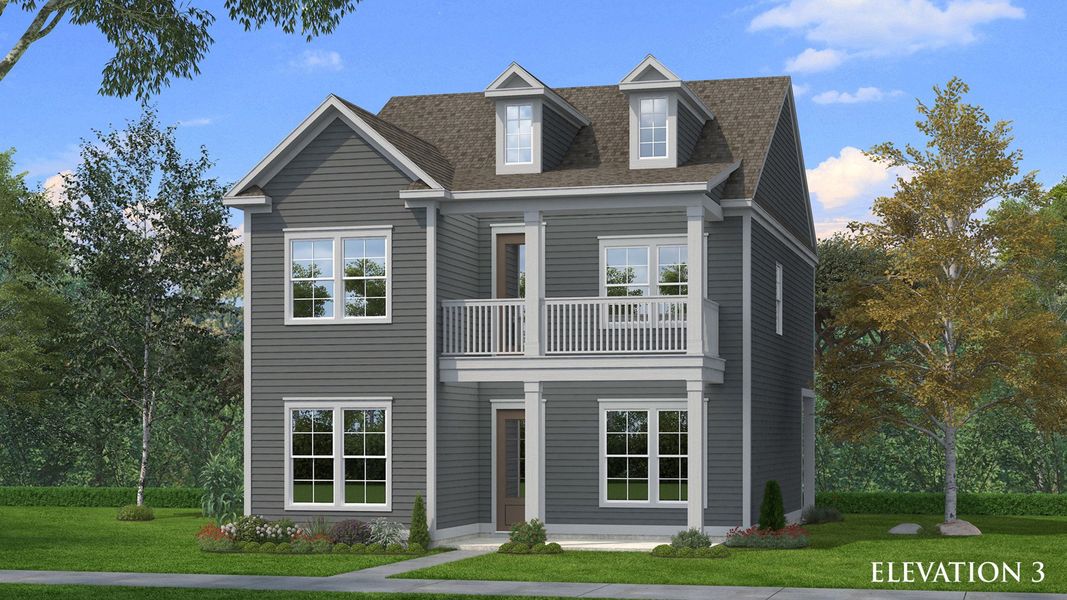 Front exterior of a new home in Miller Farm, Pineville, NC, highlighting curb appeal (Image 23). Front exterior of a new home in Miller Farm, Pineville, NC, highlighting curb appeal (Image 23).