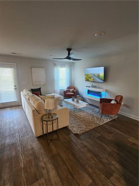 Furnished interior view inside a new home in The Enclave at Stonewall Station, Atlanta (Image 7). Furnished interior view inside a new home in The Enclave at Stonewall Station, Atlanta (Image 7).
