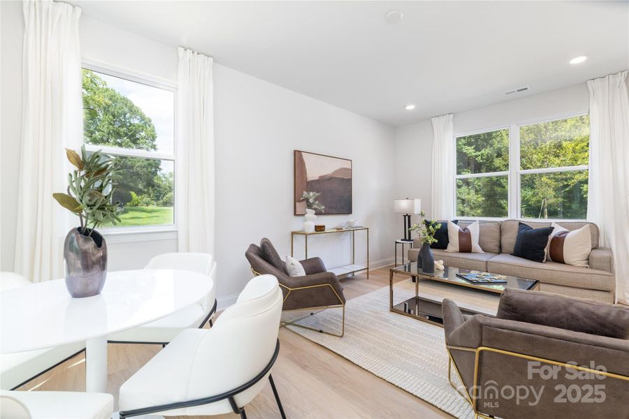 Furnished interior view inside a new home in , Statesville (Image 2).