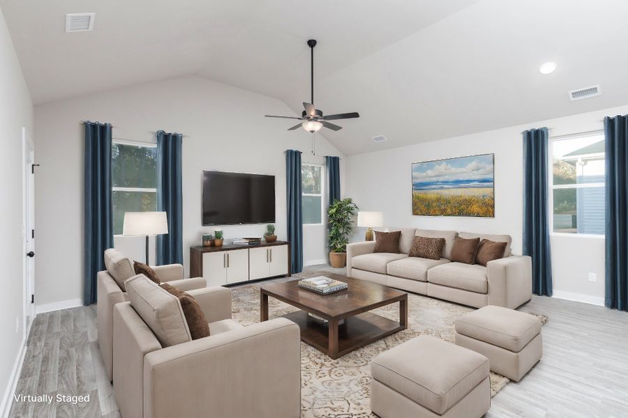 Living Room Design Option | Virtually Staged