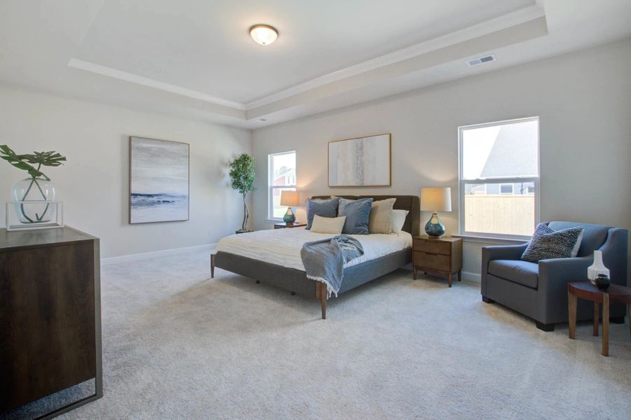 Representative furnished interior of a home built from the Harrison by Ashton Woods in Tea Farm: Presidents Series, Ravenel (Image 24).