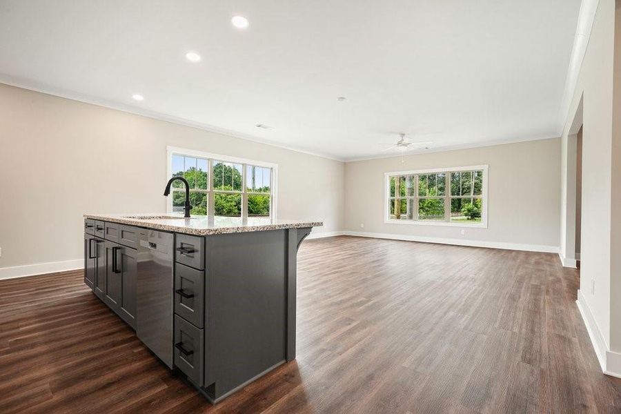 Furnished interior view inside a new home in , Acworth (Image 16). Furnished interior view inside a new home in , Acworth (Image 16).