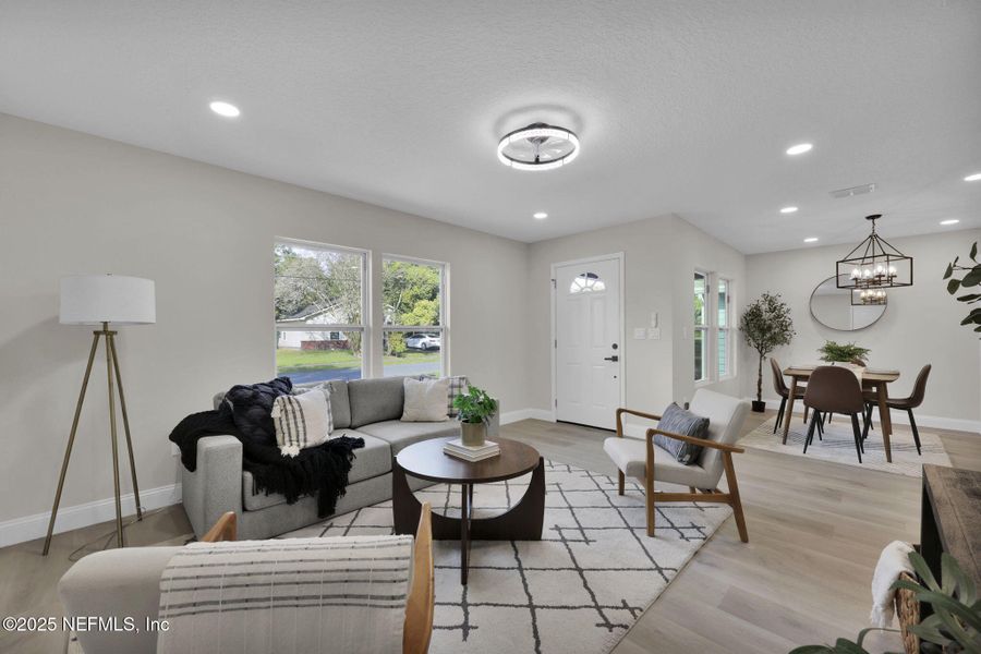 Furnished interior view inside a new home in , Jacksonville (Image 13). Furnished interior view inside a new home in , Jacksonville (Image 13).