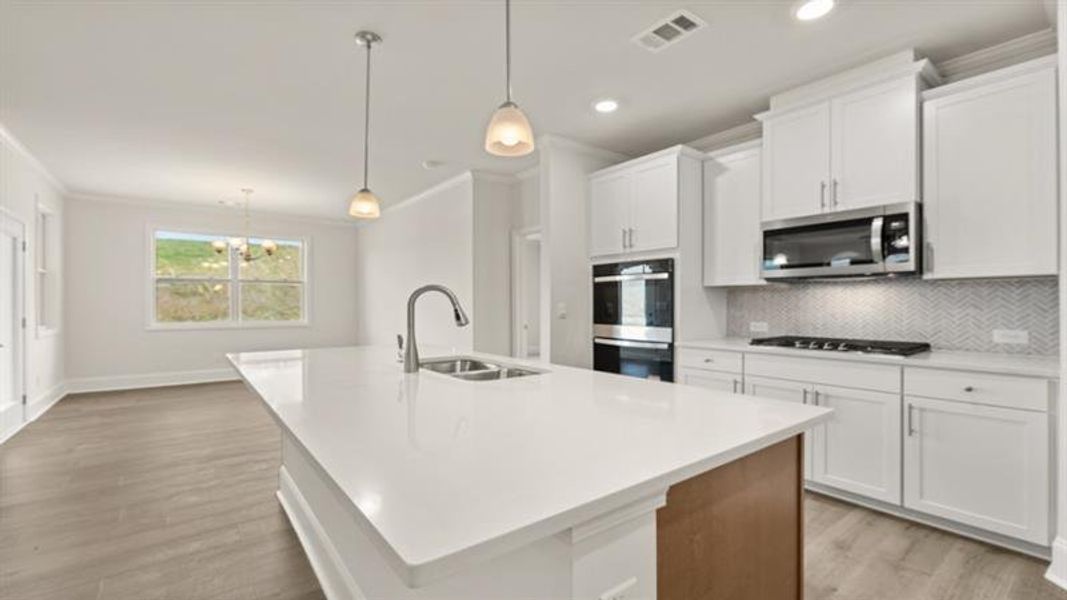 Furnished interior view inside a new home in Hamptons at Riverwood North, Dallas (Image 10).