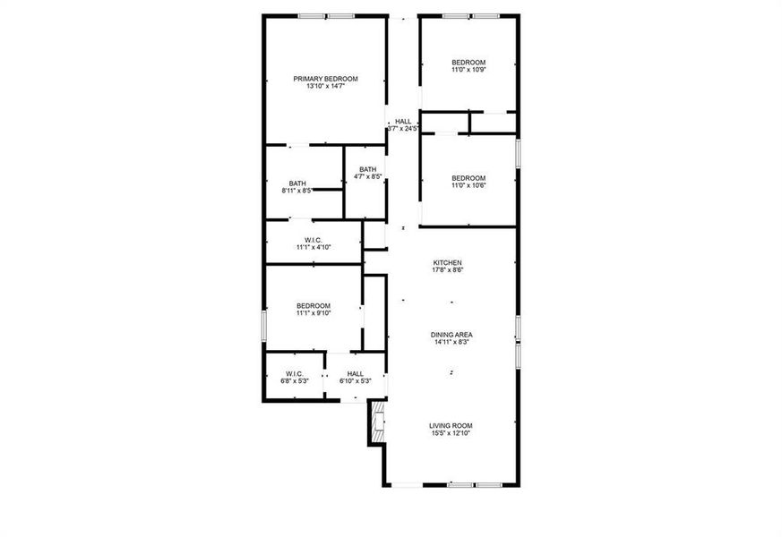 2D floor plan layout of this home in , Dallas, TX (Image 3). 2D floor plan layout of this home in , Dallas, TX (Image 3).