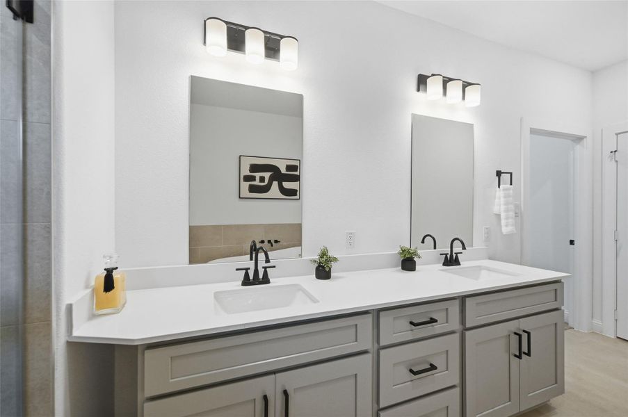 Primary bathroom.