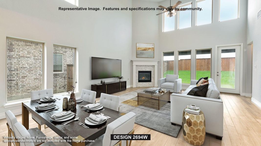 Furnished interior view inside a new home in Woodhavyn, Magnolia (Image 5). Furnished interior view inside a new home in Woodhavyn, Magnolia (Image 5).