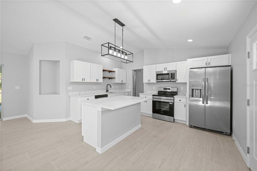 Furnished interior view inside a new home in , Dunnellon (Image 8).