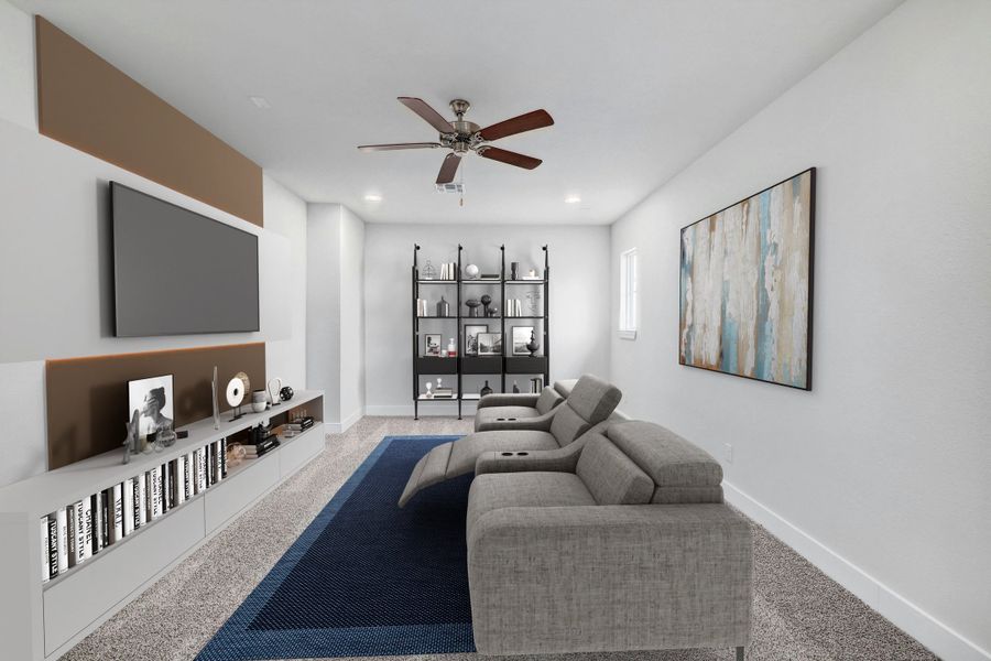 Furnished interior view inside a new home in Santa Rita Ranch, Georgetown (Image 25).