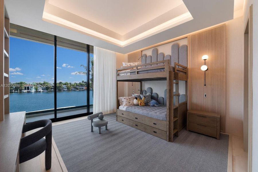 Furnished interior view inside a new home in , Miami Beach (Image 15).