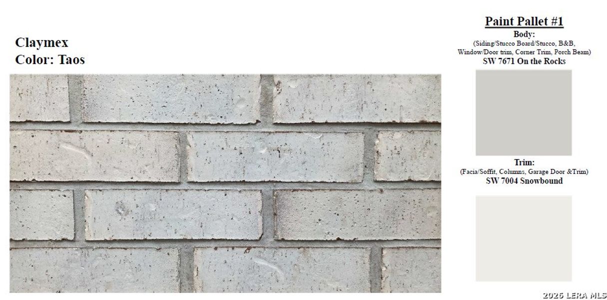 Sample of building materials used in homes in Hickory Ridge, Elmendorf (Image 6).
